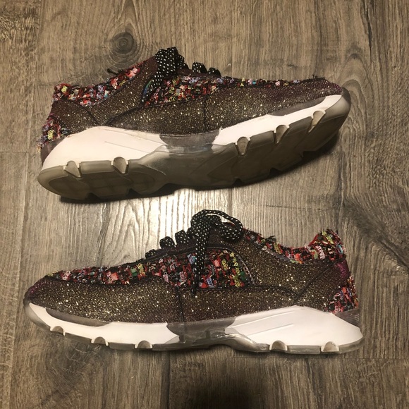 Rouge Helium Colorful Textured Sneakers 7.5 - Picture 3 of 8